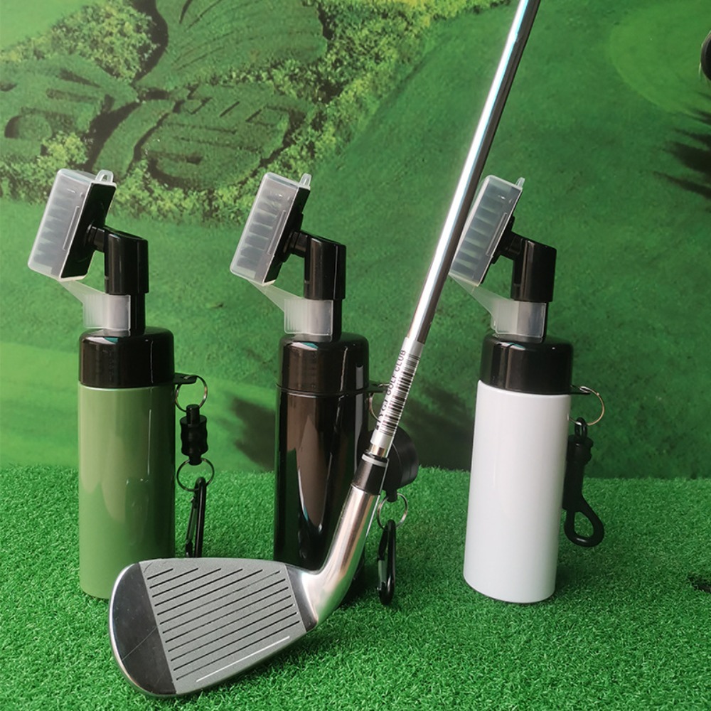 Golf Equipment For Sale - แปรงทำความสะอาดไม้กอล์ฟมืออาชีพพร้อมอุปกรณ์ทำความสะอาดกล้องสเปรย์กันรั่วสำหรับทำความสะอาดกอล์ฟ