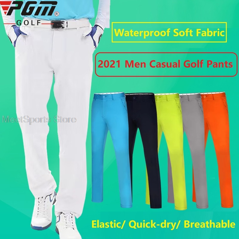 Golf Equipment For Sale - Pgm Golf กางเกงชายกางเกงกีฬายืดหยุ่นสูงสวมใส่สบายๆกางเกงผู้ชายฤดูร้อน Slim-Fit Quick-แห้งเร็ว Sweatpants