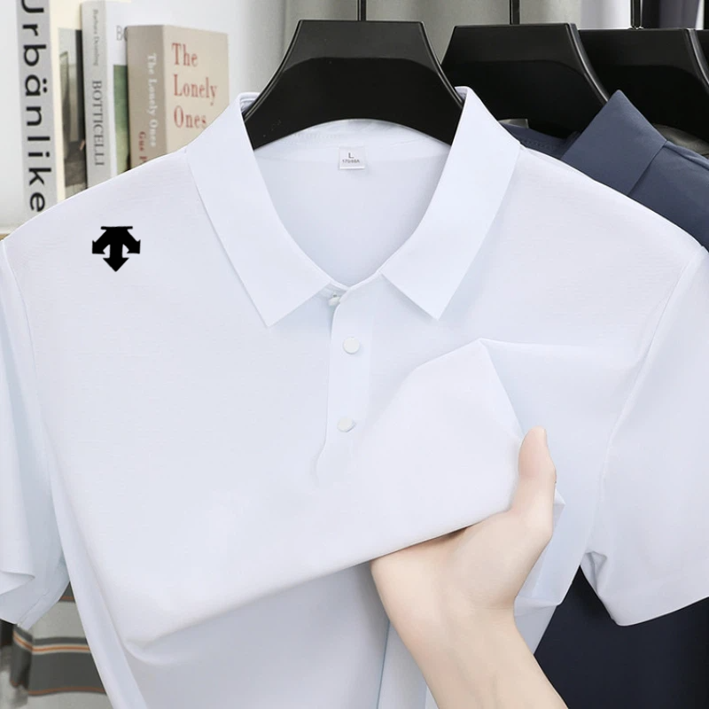 Golf Equipment For Sale - เสื้อโปโลปักลายหรูหราสำหรับผู้ชาย เสื้อแขนสั้นใส่สบายระบายอากาศได้ดีสำหรับฤดูร้อน แฟชั่นเสื้อกอล์ฟสำหรับเล่นกีฬา เสื้อใส่ได้ทุกวัน