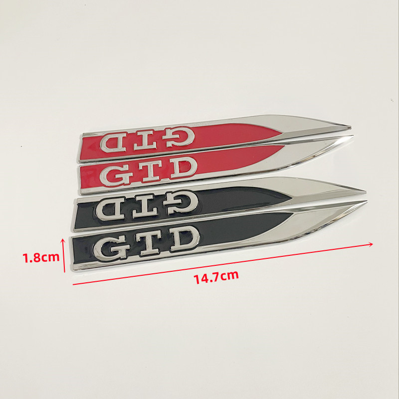 1 คู่ 3D โลหะรถ Fender Badge D - Golf Equipment Used บทวิจารณ์และราคา